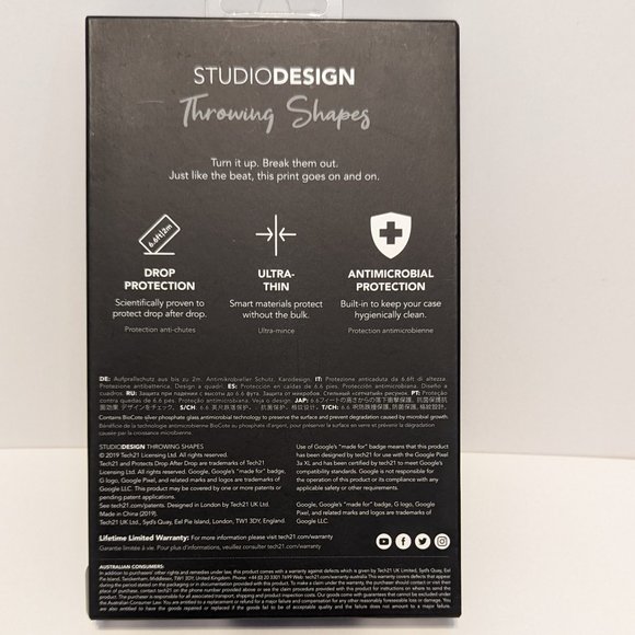 Google Pixel 3a XL--Black tech21 Studio Design Phone Case - Picture 5 of 7